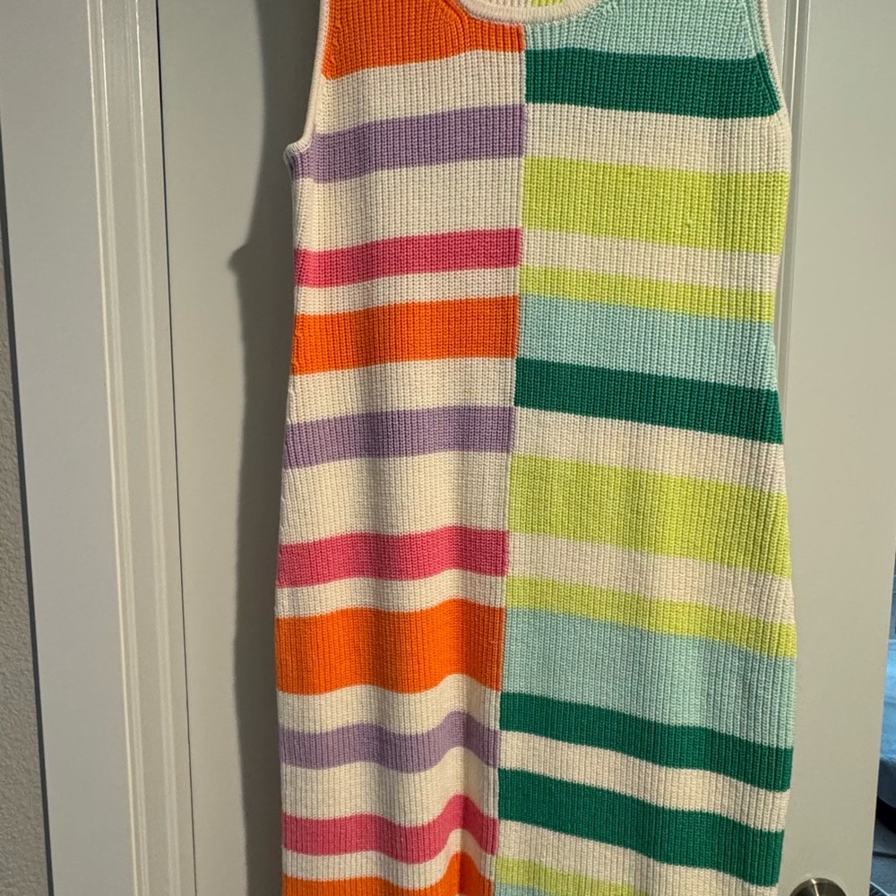 Anthropologie Colorful Striped Midi Dress